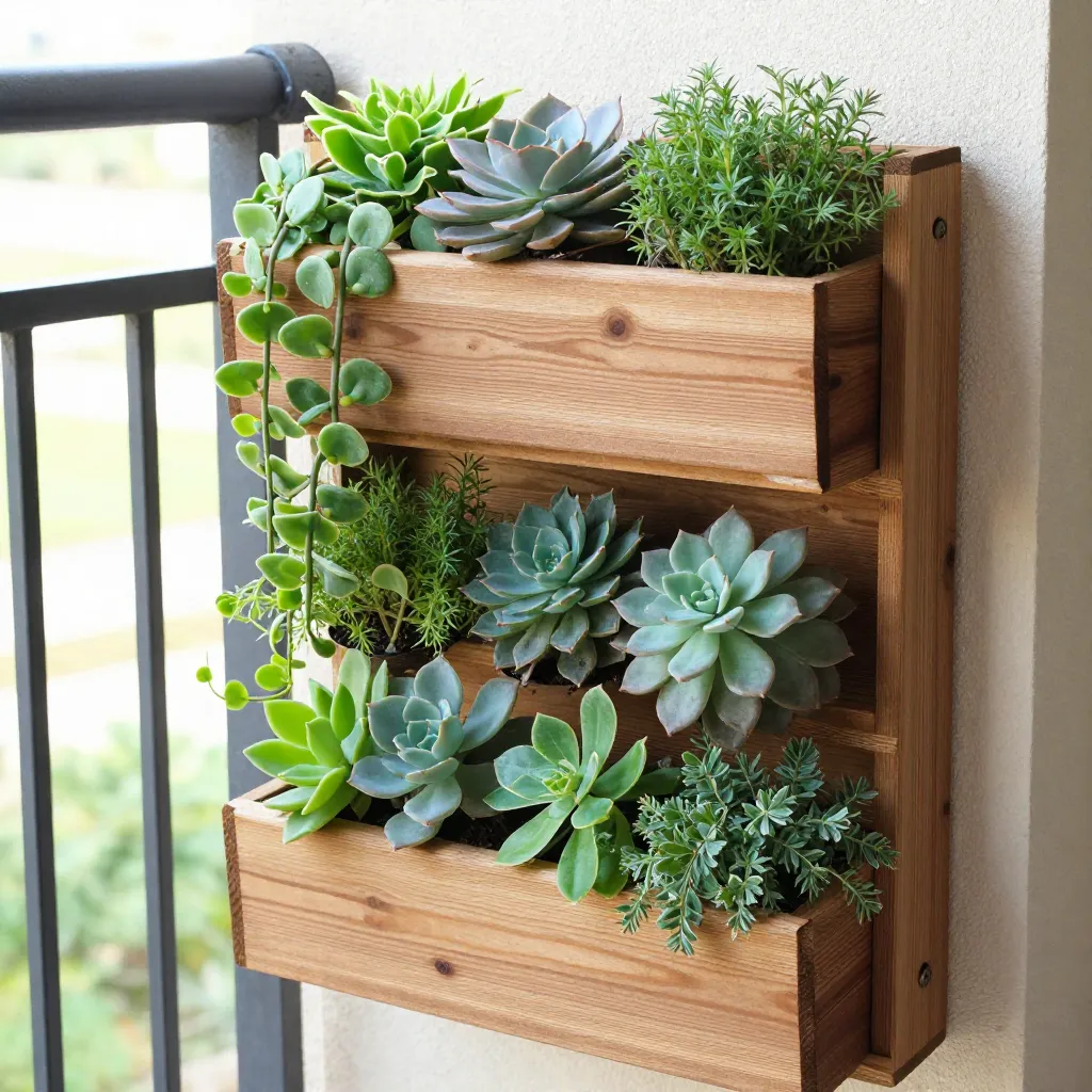 Compact vertical garden for small spaces