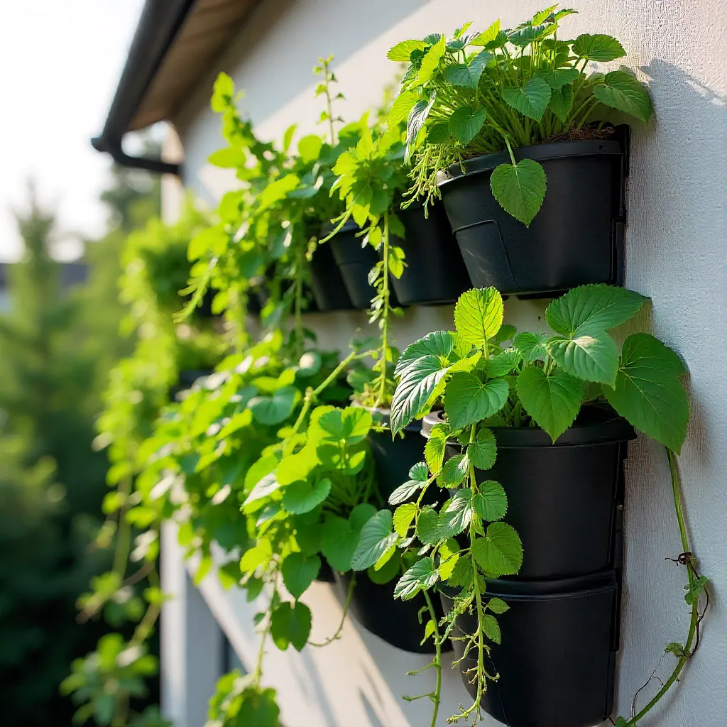 Residential vertical garden installation